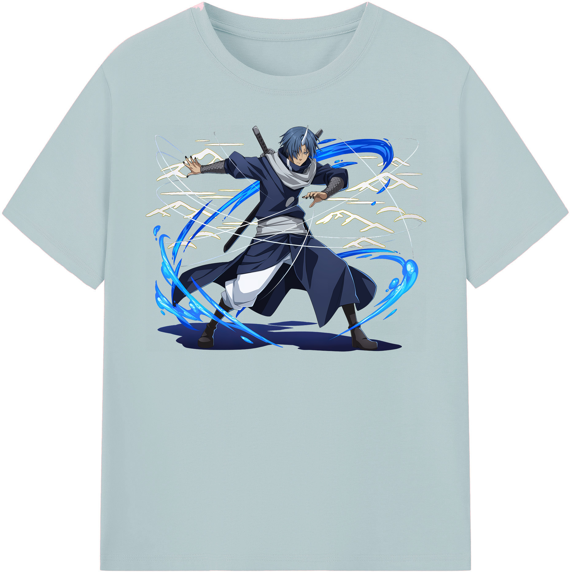 （画像用） 転スラ Regarding Reincarnated to Slime 綿100％半袖Tシャツ（フロントプリント）